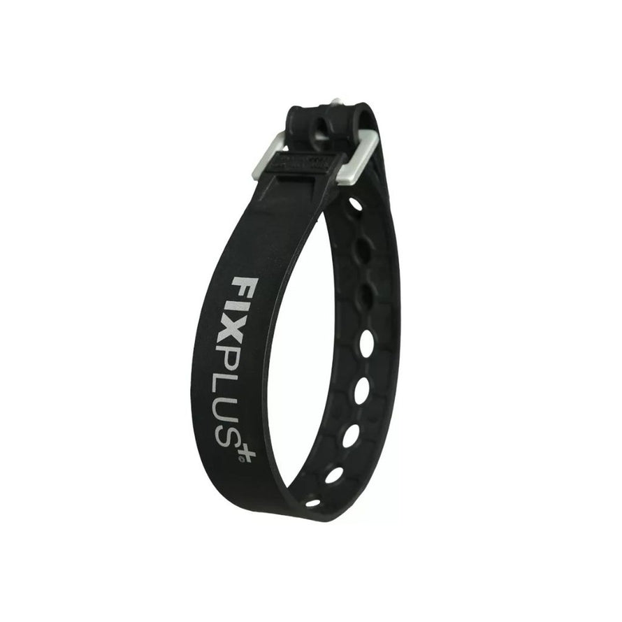 Sangle de serrage noire Fixplus 35cm pour fixation rapide et sécurisée de composants vélo