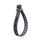 Sangle de serrage Fixplus 46cm en silicone gris pour fixation vélo solide et ajustable