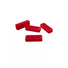 Passants rouges Fixplus Strapkeeper x4 pour sangles vélo, garantissant une fixation solide et durable