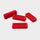 Passants rouges Fixplus Strapkeeper x4 pour sangles, maintien fiable et durable pour accessoires vélo