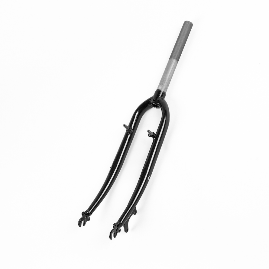 Fourche Avant Spinner 28 Pouces Élastiquement ATB/VTT 1 1/8 Pouce ZD - Noir Mat, Suspension Réglable 63mm