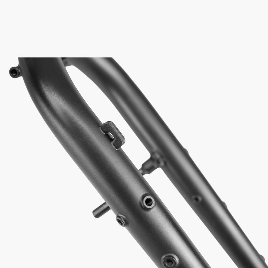 fourche vélo acier 27.5 ou 29 avec oeillets pour garde boues