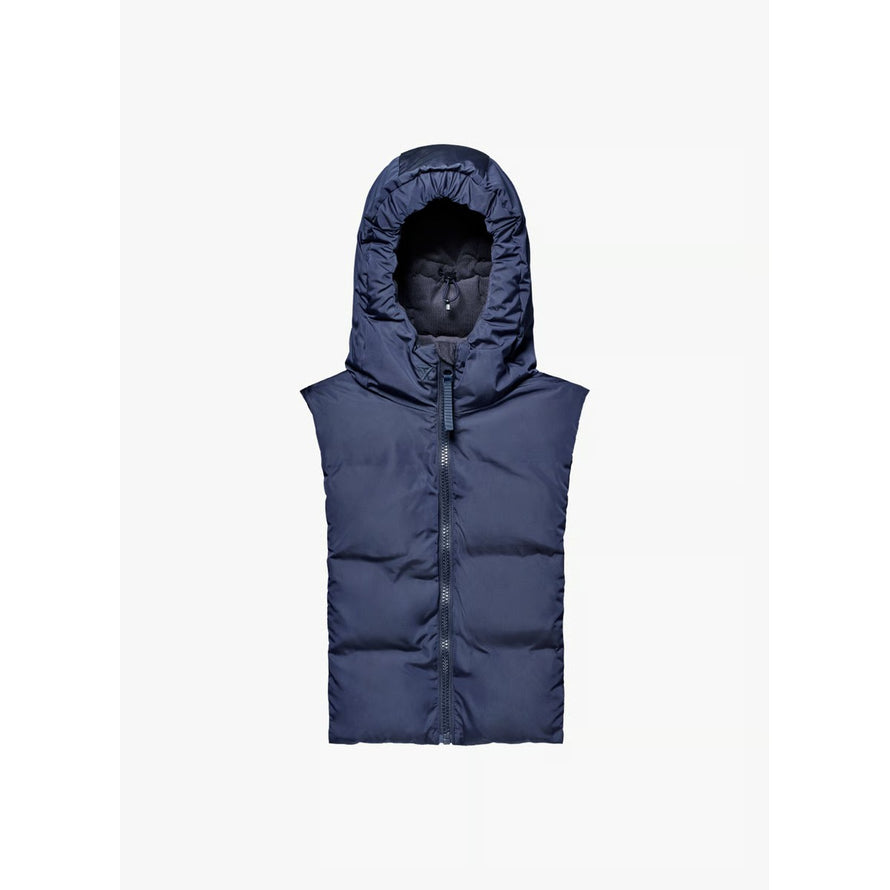 Capuche doudoune chaude reversible bleu marine Fudoon modele ideal pour cyclistes en hiver