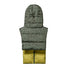 Capuche doudoune chaude reversible Fudoon modele a motifs vert et jaune pour cyclistes