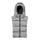 Capuche doudoune chaude et reversible Fudoon motif vichy noir blanc sans manche pour cyclistes hiver