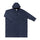 Trench-coat imperméable unisexe Fudoon bleu marine, coupe longue avec capuche et boutons-pression latéraux