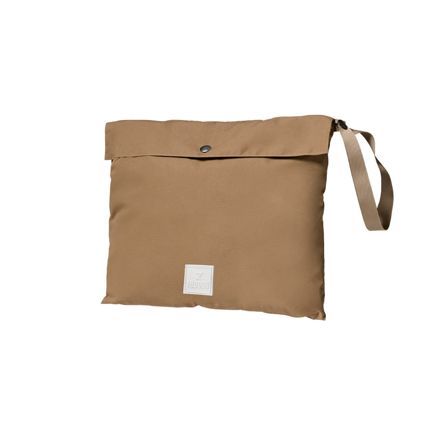 Sac de rangement compact marron pour trench-coat imperméable unisexe Fudoon, facile à transporter et protéger