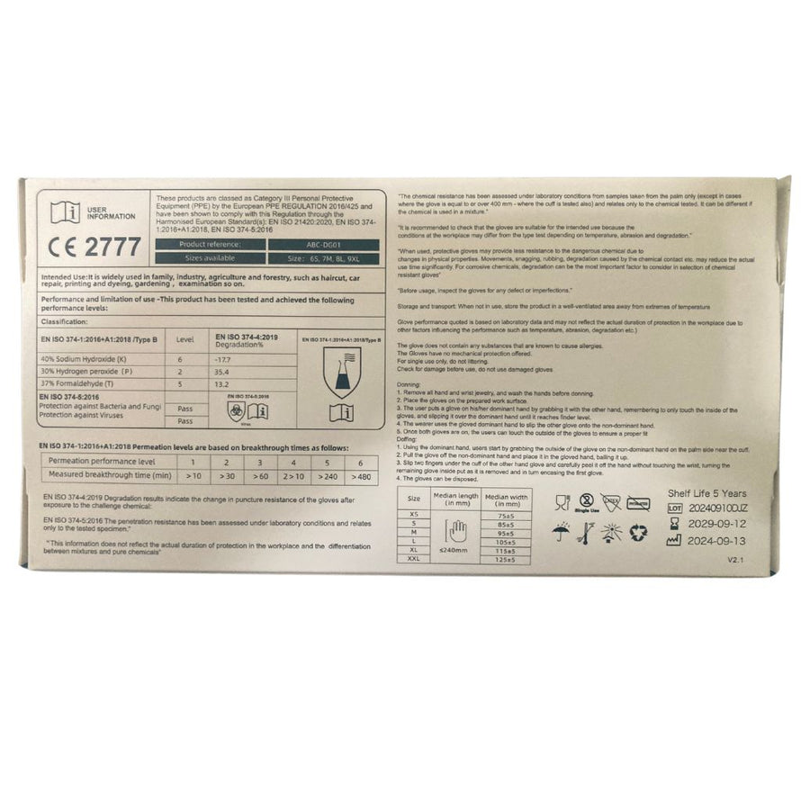 Gants pour atelier vélo en nitrile