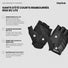 Gants courts vélo GripGrab Ride Lite noirs rembourrés avec paume en microsuède recyclé et fermeture scratch résistante