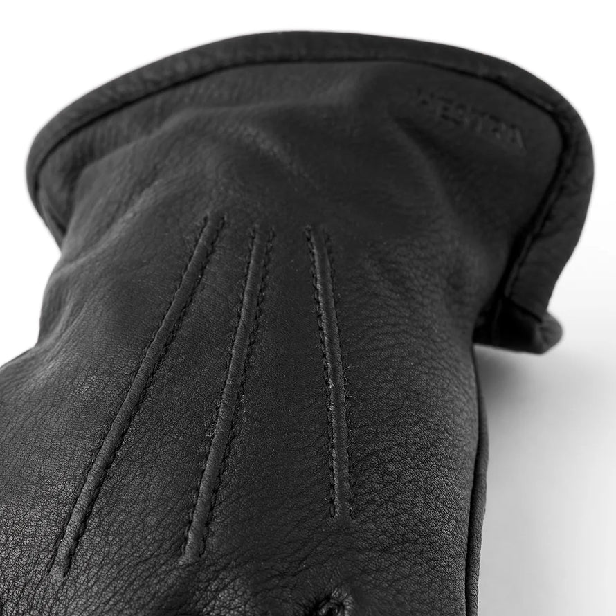 Gants cuir homme Andrew Hestra noirs, robustes et confortables pour cyclisme et activités outdoor