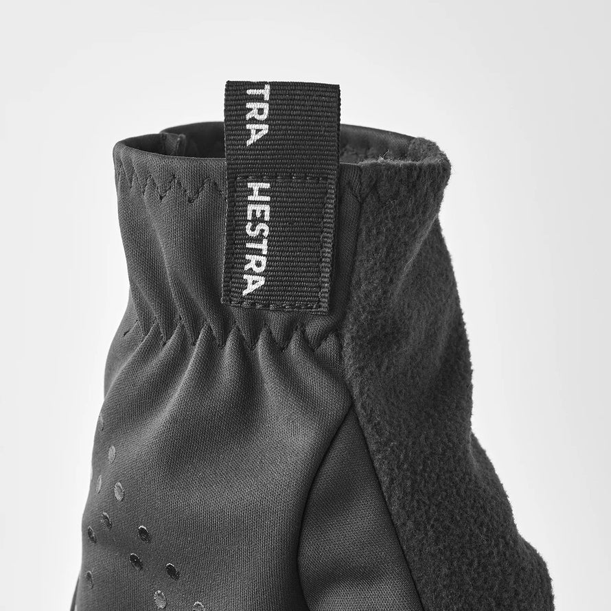 Gants vélo Runners Hestra noirs, coupe-vent et confort pour cyclistes exigeants, protection optimale contre le froid