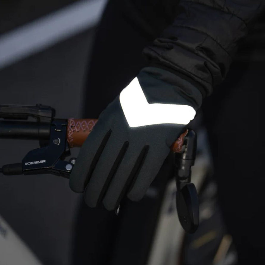 Gants vélo Rainette chauds avec fonction tactile et lanière anti-perte pour le vélotaf