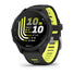 Montre connectee Garmin Forerunner 170 avec ecran couleur et bracelet noir jaune pour suivi sportif precise