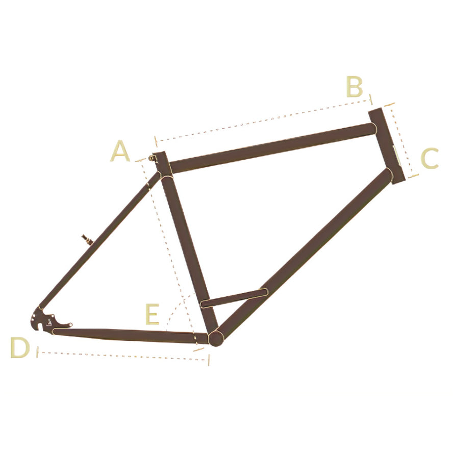 Géométrie cadre Histoire Bike La Randonneuse Classique 28