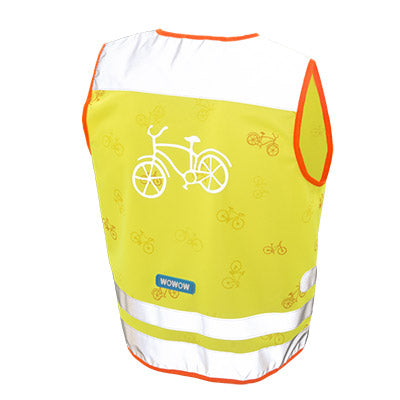 Gilet de sécurité enfant à vélo jaune réfléchissant Nutty Wowow - #2