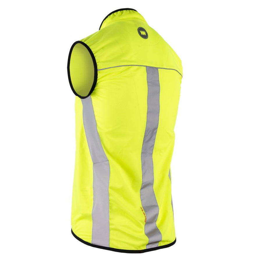 Gilet de sécurité avec bandes réfléchissantes verticales pour cyclistes urbains