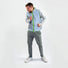 Gilet reflecteur homme gris modele Darknight de Go Fluo pour cyclistes urbains souhaitant plus de securite