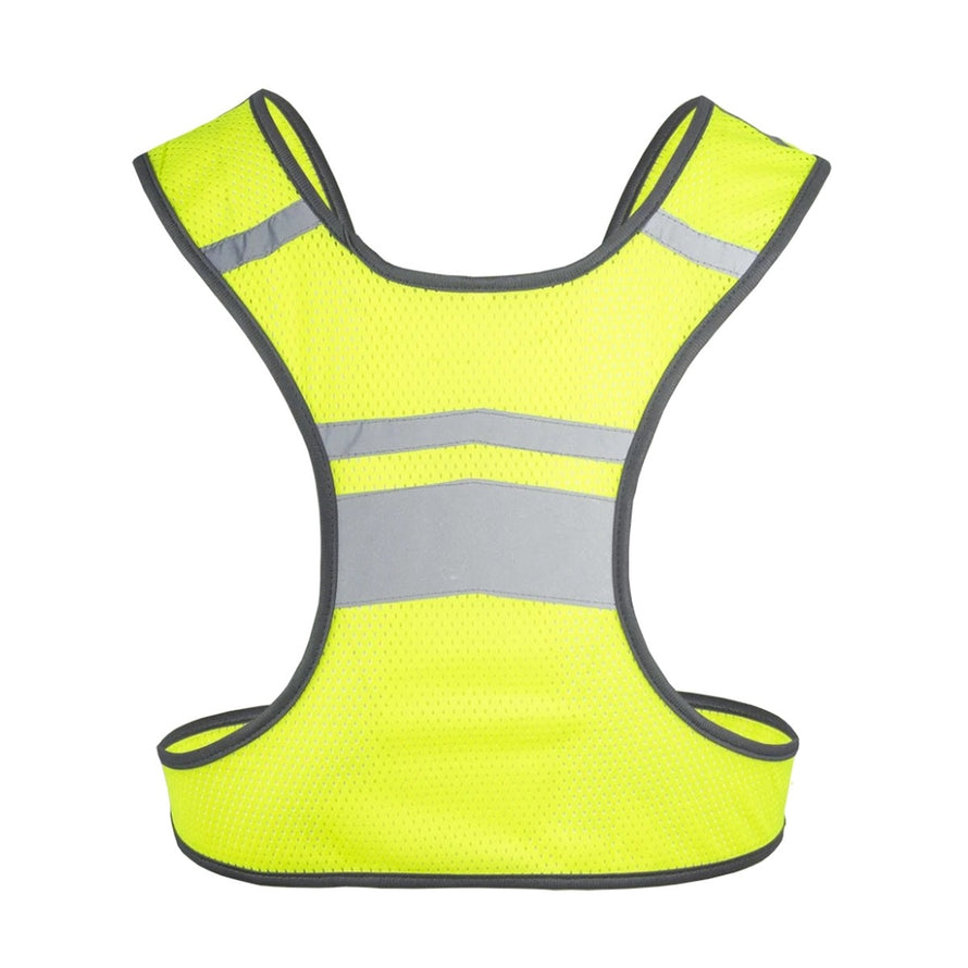 Gilet refletissant Wowow Nova en jaune fluo pour cyclistes, securite optimale et haute visibilite