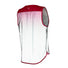 Gilet reflechissant velo WOWOW Yara femme en rose et blanc pour une meilleure securite en circulation