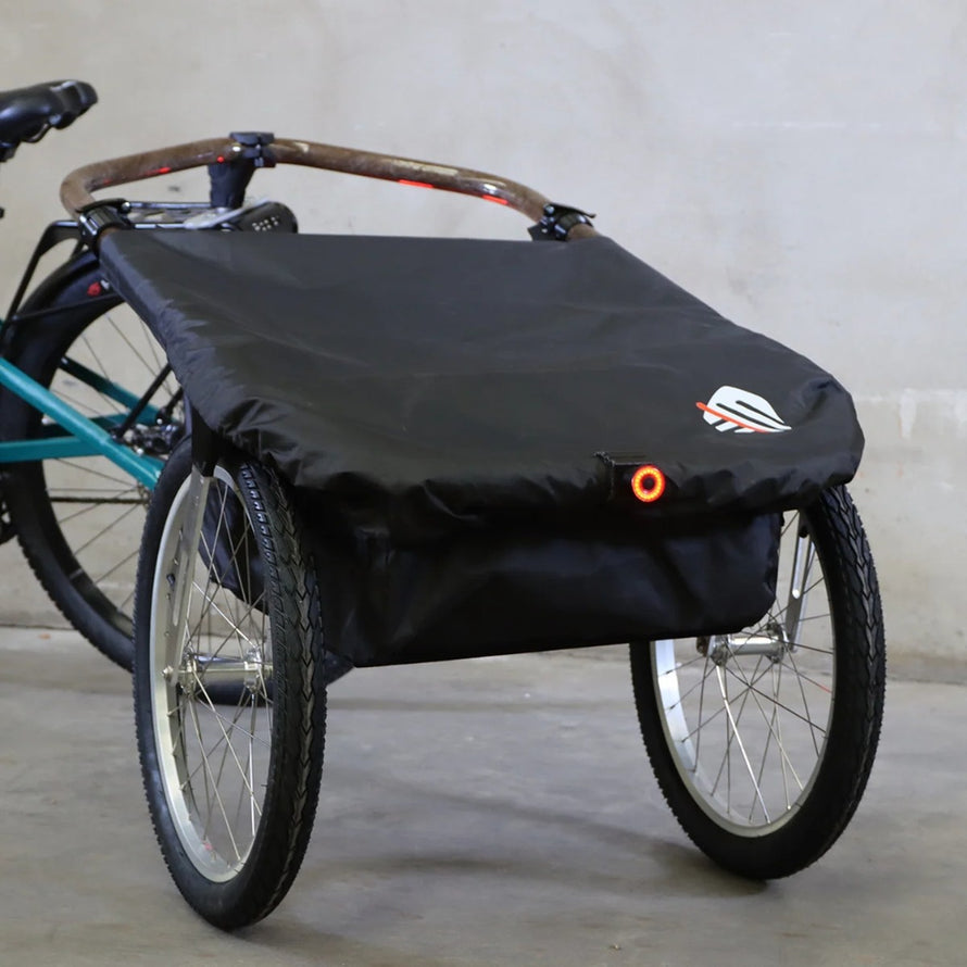 Feu stop pour remorque vélo Globeforyou modèle Maina avec lumière rouge pour sécurité optimale