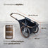 Remorque utilitaire vélo Maïna 20 Globeforyou avec châssis télescopique gradué pour ajustement facile et transport pratique
