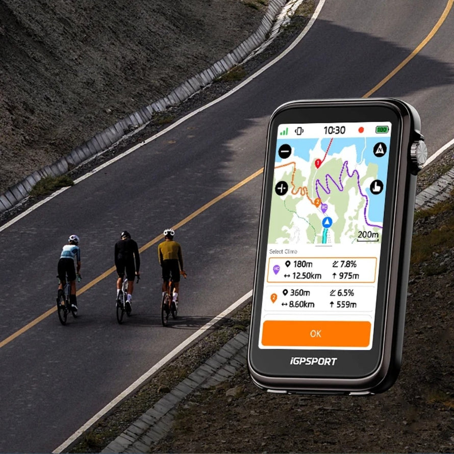 Compteur GPS IGPSPORT BiNavi ULTRA avec navigation précise et suivi avancé pour cyclistes passionnés