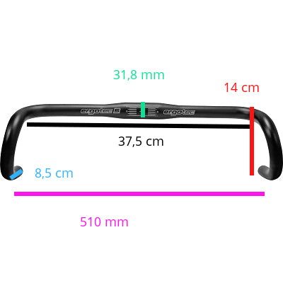 Guidon noir de vélo Randonneur Ergotec - #2