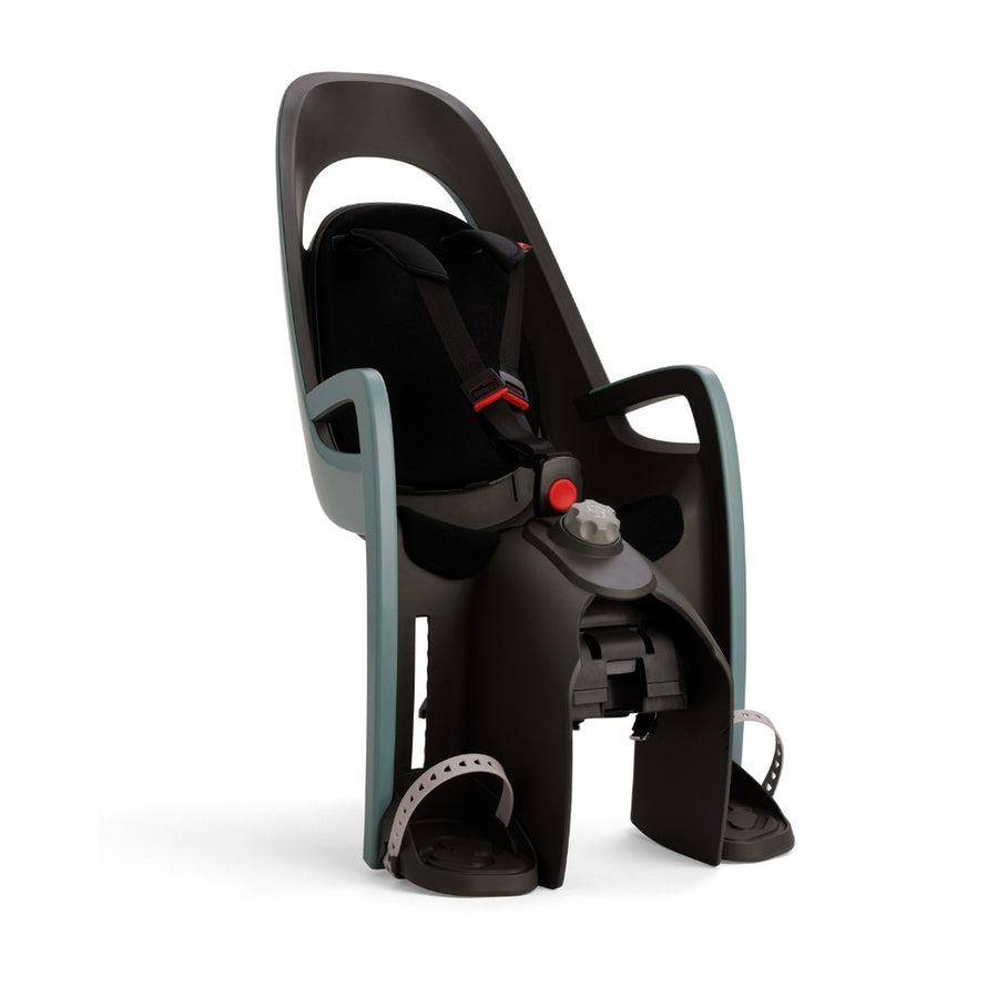 Siege velo enfant inclinable Hamax Caress avec fixation securisee pour porte-bagages et harnais ajustable