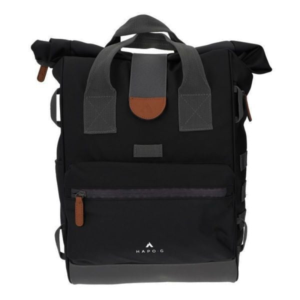Sacoche Arrière Vélo HAPO.G Roll Top 22L - Noir - Convertible En Sac à Dos - Neuf