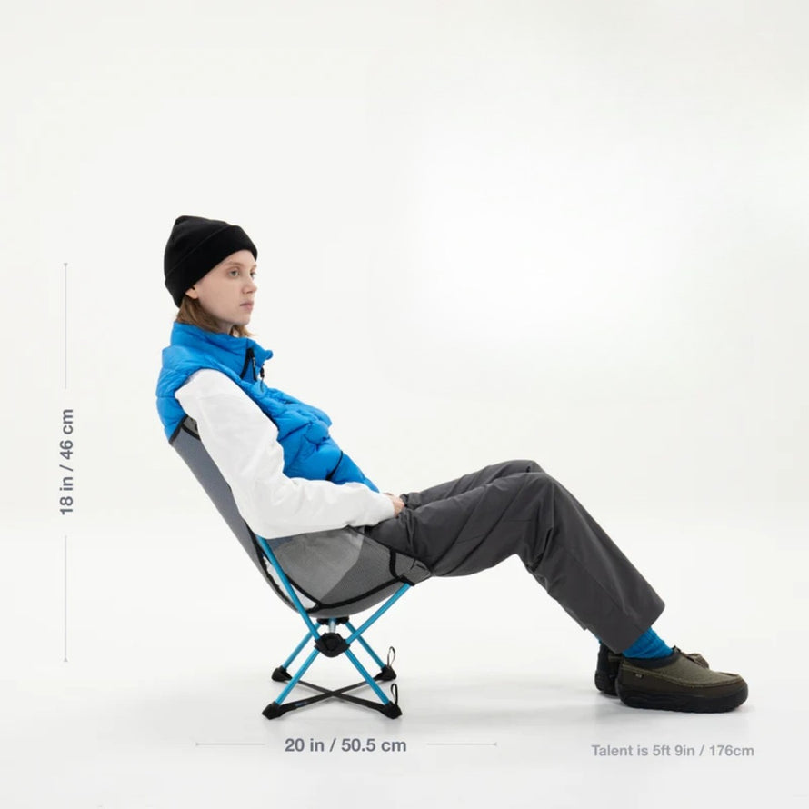 Chaise pliable ultralégère Helinox Chair Zero LT avec structure légère et design compact pour camping et vélo