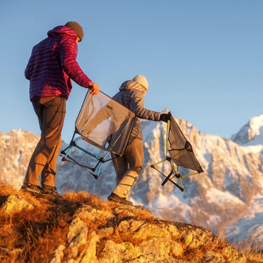 Chaise ultralégère Helinox Chair Zero LT, facile à transporter pour sorties vélo et camping en montagne