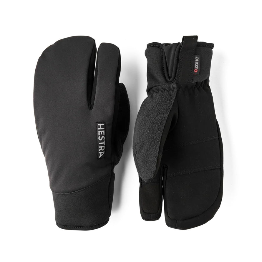 Gants vélo hiver imperméables Hestra CZone 3 fingers pour protection optimale contre le froid et l'humidité