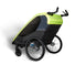 Housse pluie Croozer Kid Lykke 2 places, protection imperméable haute visibilité pour remorque vélo enfants