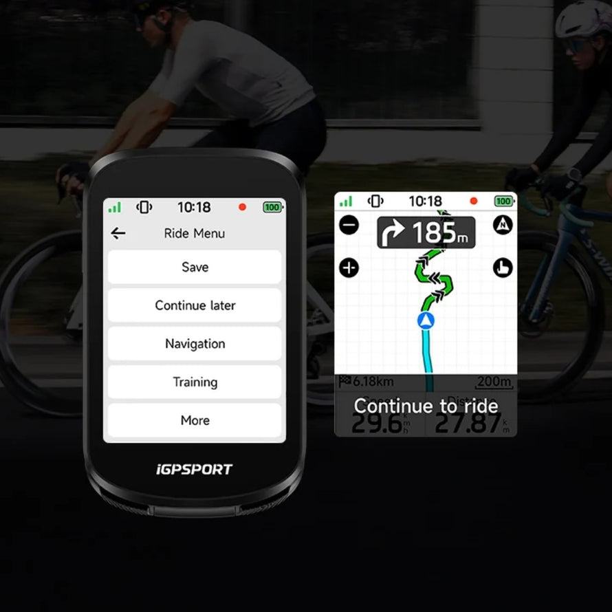 Compteur GPS vélo igpsport BSC200 Pro avec écran menu et navigation précise pour cyclistes connectés