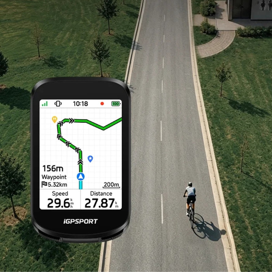 Compteur GPS vélo igpsport BSC200 Pro avec navigation détaillée et affichage vitesse distance pour cyclistes