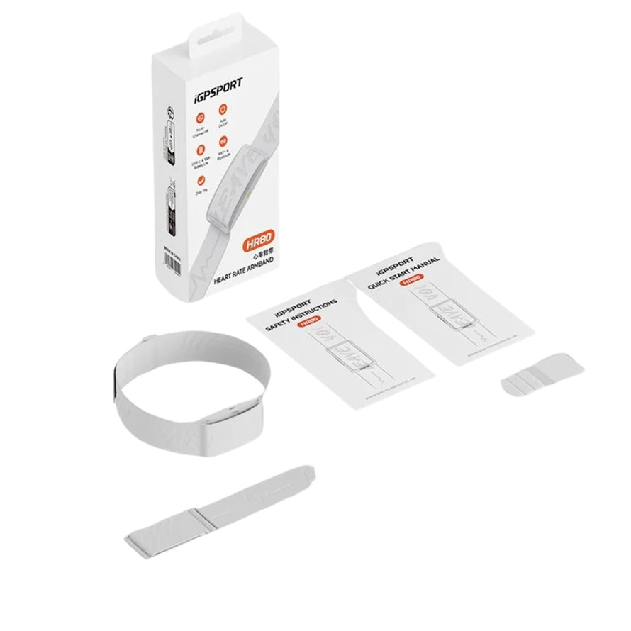 Bracelet capteur cardiaque vélo IGPSPORT HR80 avec autonomie longue durée et précision optimale pour cyclistes