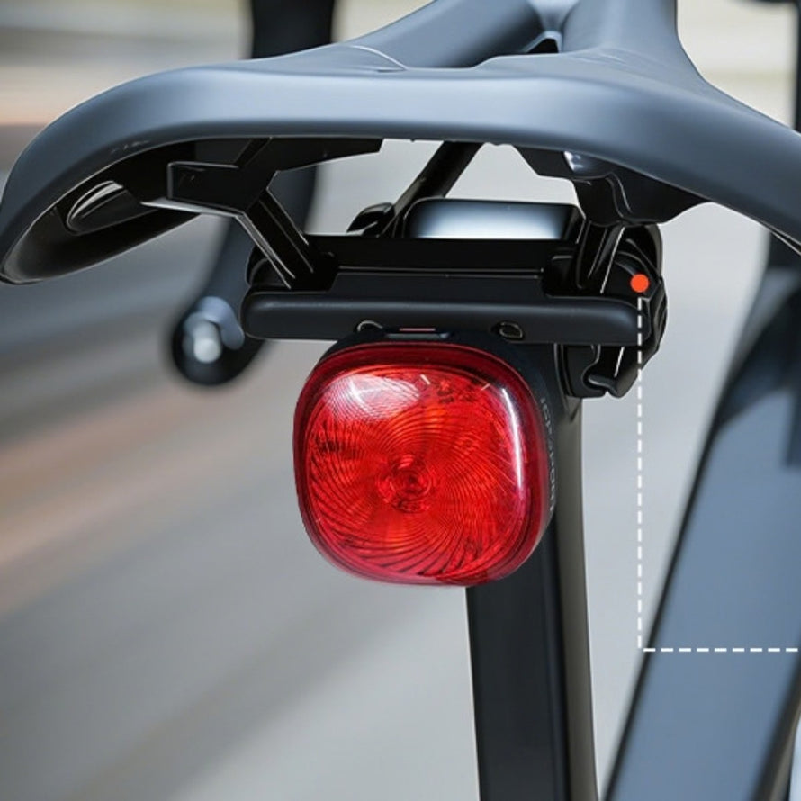 Fixation support lumière vélo igpsport M30S sous selle pour sécurité et visibilité optimale