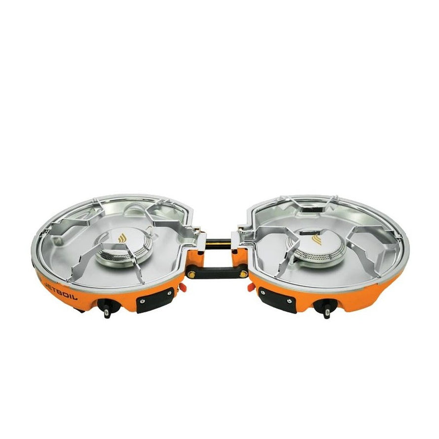 Système de cuisson double brûleur Jetboil Genesis Basecamp idéal pour cuisiner en extérieur lors de vos sorties camping