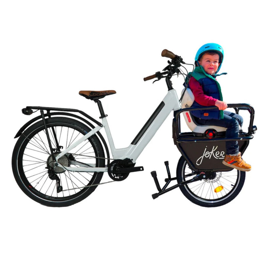joker mini family fourche vélo cargo siege enfant vue profil