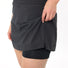 Jupe de velo Vaude Adlux Skirt II femme en noir, design confortable pour cyclisme et activites urbaines