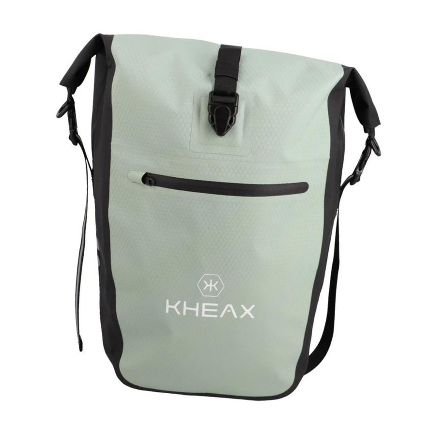Sacoche de vélotaf Kheax avec fermeture par enroulement et fixation rapide sur porte-bagage