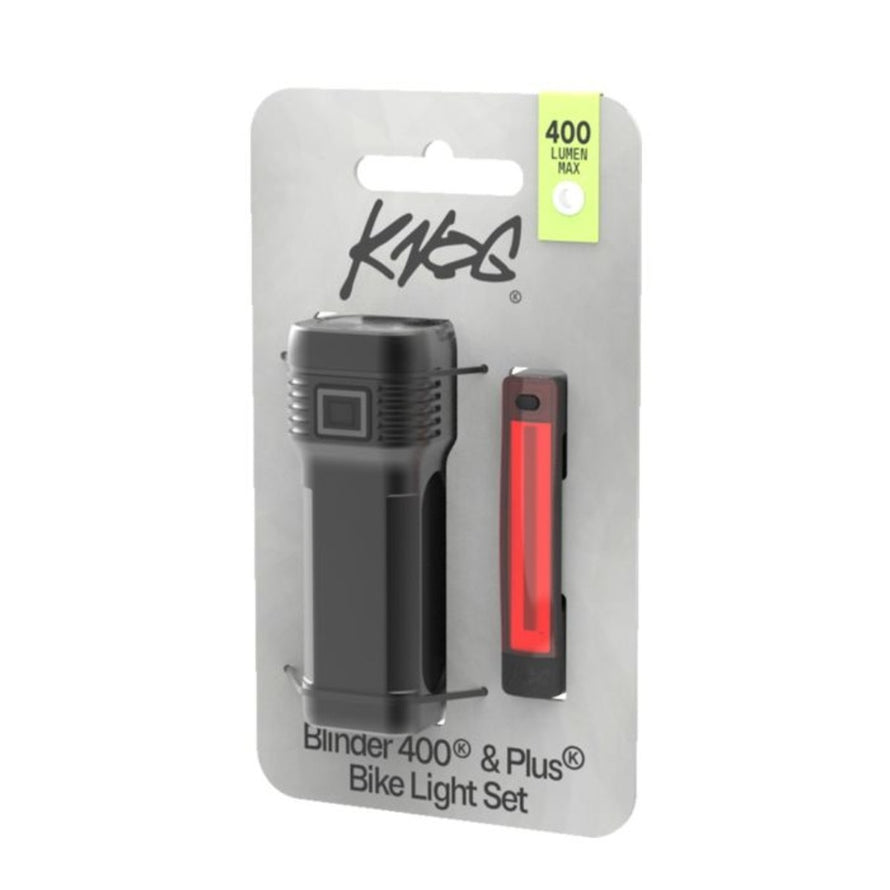Kit eclairage arriere velo Knog Blinder Pro 400 Plus avec led puissante pour une meilleure securite en ville et campagne