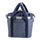 Panier avant velo Klickfix Bikebasket 15L bleu denim, robuste et pratique pour transport urbain