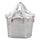 Panier avant vélo Klickfix Bikebasket 15L gris clair, élégant et fonctionnel pour vos trajets urbains