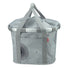 Panier avant vélo Klickfix Bikebasket 15L gris avec motifs floraux, léger et pratique pour transport urbain