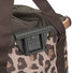 Panier avant vélo Klickfix Bikebasket 15L motif leopard avec fixation clip robuste et pratique