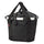 Panier avant velo Klickfix Bikebasket 15L noir compact avec fermeture cordon, ideal pour transport urbain