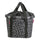 Panier avant velo Klickfix Bikebasket 15L noir motif repetitif, pratique et facile a fixer pour usage urbain