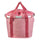 Panier avant vélo Klickfix Bikebasket 15L rose avec fermeture cordon, pratique et léger pour vos trajets urbains