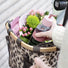 Panier avant vélo Klickfix Bikebasket 15L motif leopard, rangement pratique et design pour vos balades